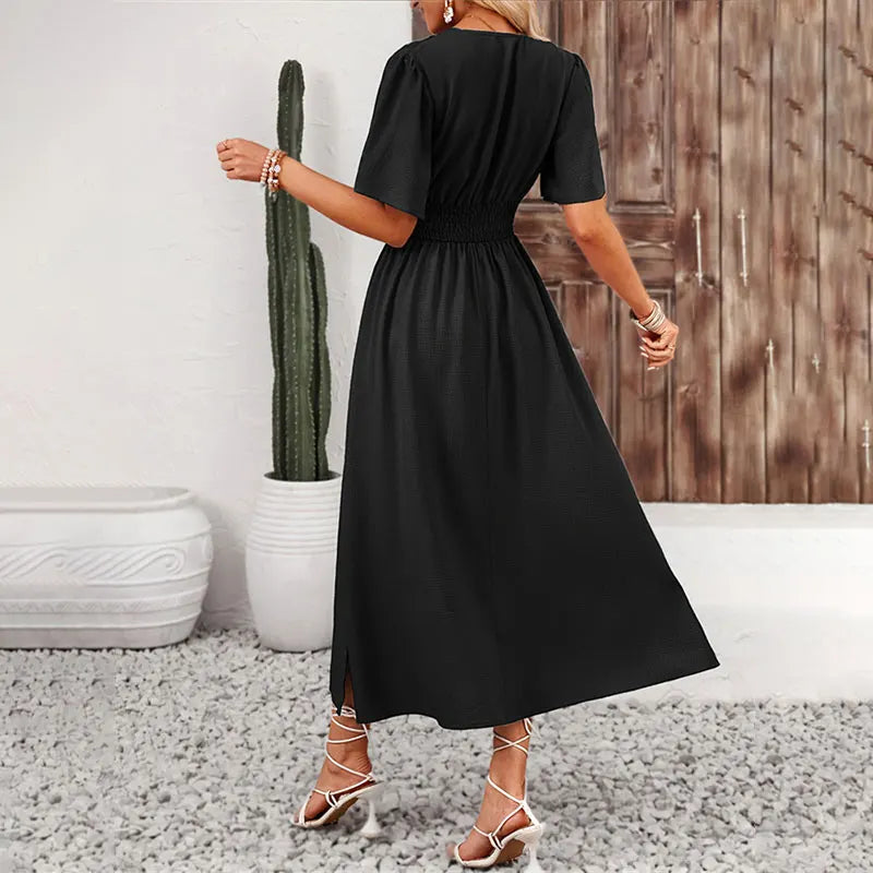 Vestido largo plisasdo