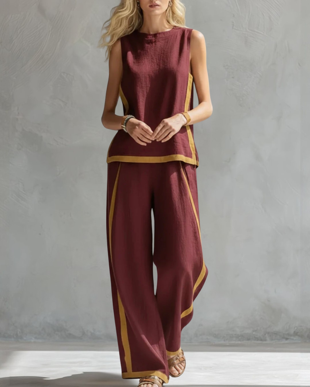 Conjunto elegante de dos piezas