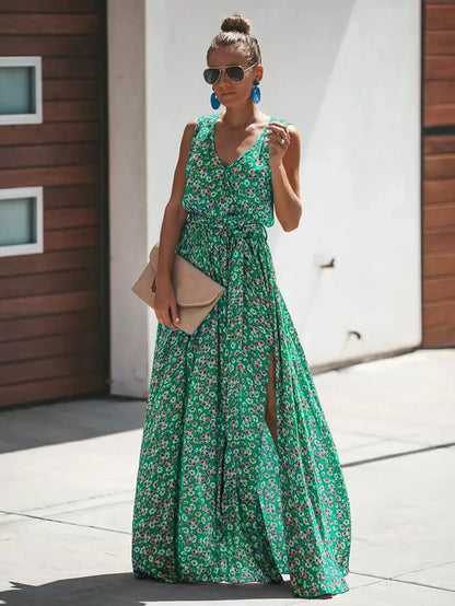 Vestido largo de muselina