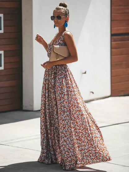 Vestido largo de muselina