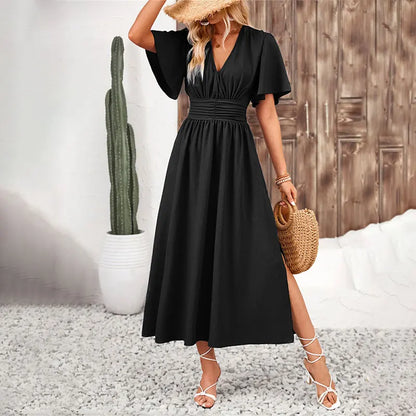Vestido largo plisasdo