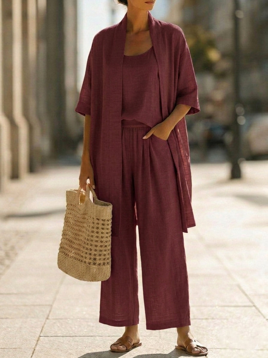 Conjunto de tres piezas