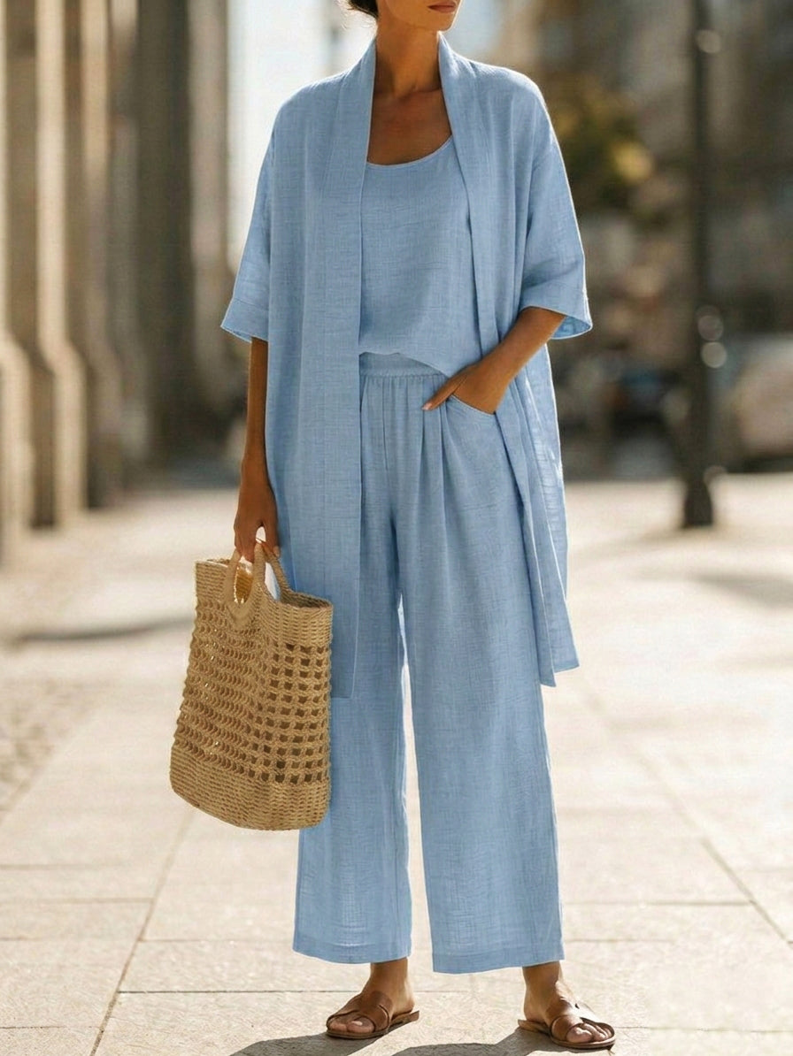 Conjunto de tres piezas