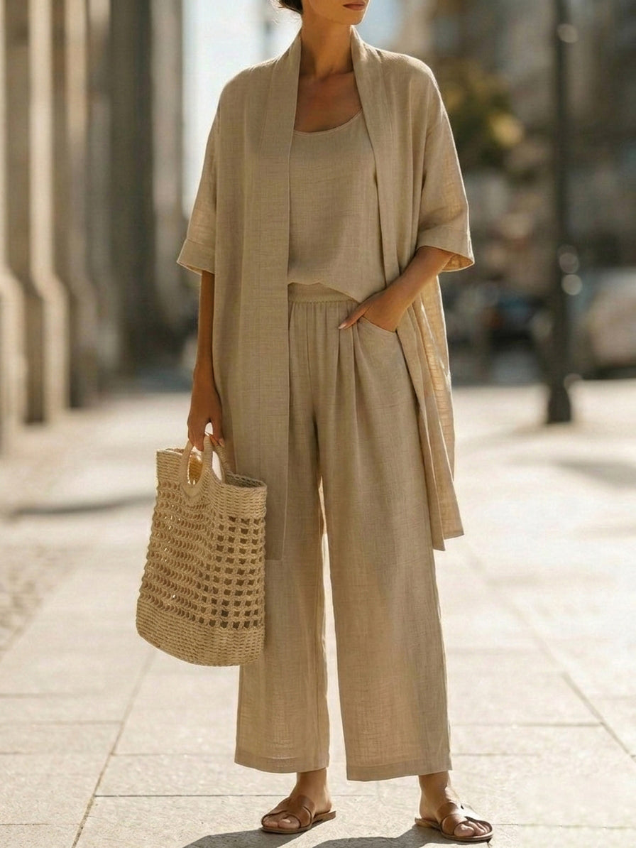 Conjunto de tres piezas